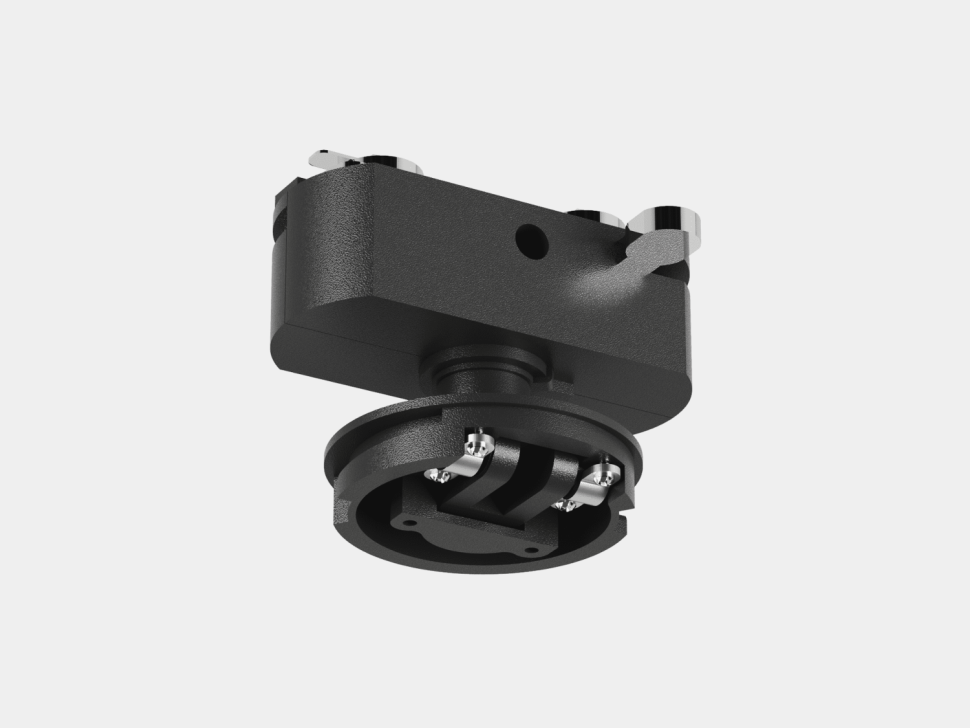  SWG PRO Крепление сменное М2 для светильников MINI VILLY, трековое однофазное, цвет Черный, MINI-VL-M2-BL