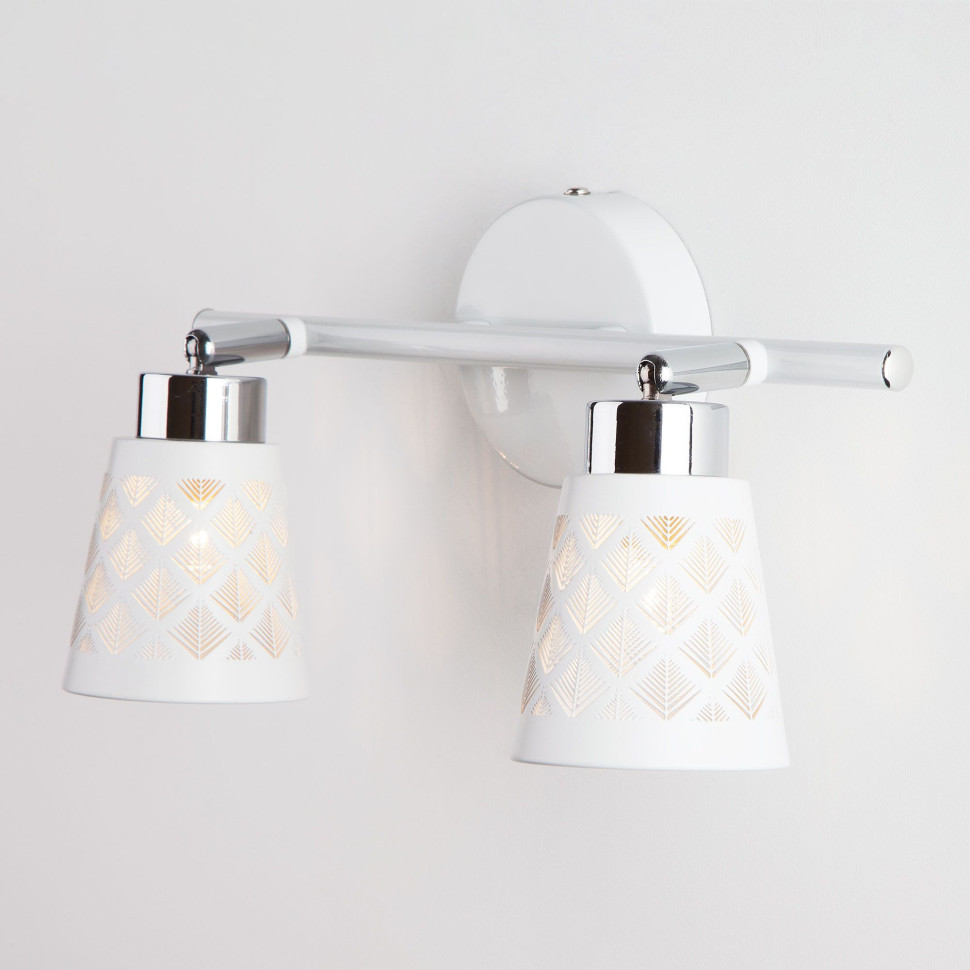 Светильник с белыми поворотными плафонами 20060/2 белый