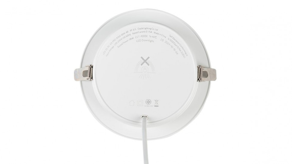 Встраиваемый светильник OPPLE US LEDDownlightRc-US R175-18W-4000-WH-GP 540001060810