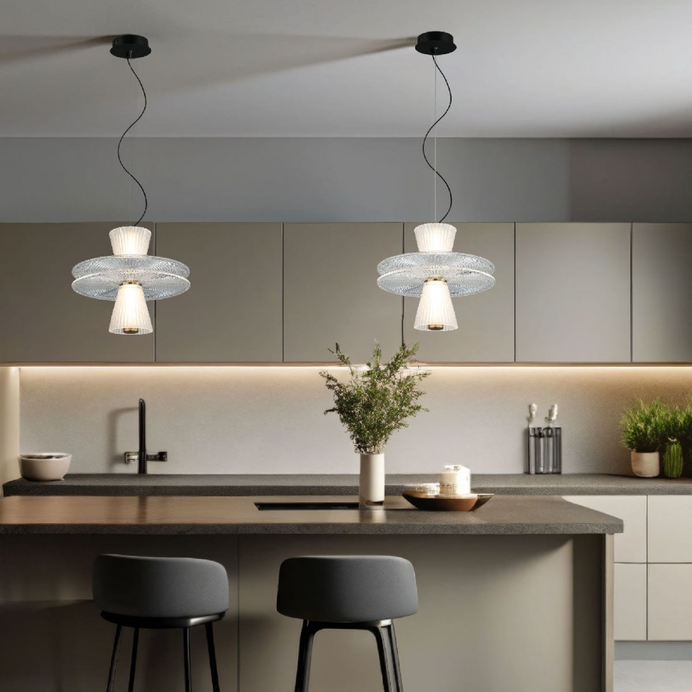 Подвесной светильник Eurosvet Titania 40028/1 LED белый a069190