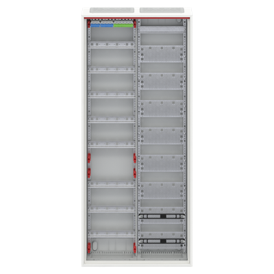 CA28VML Шкаф 96М навесной с медиапанелями IP30, 1250x550x160 с самозажимными клеммами N/PE и дверью с вент. отверстиями ComfortLine C 2CPX052215R9999