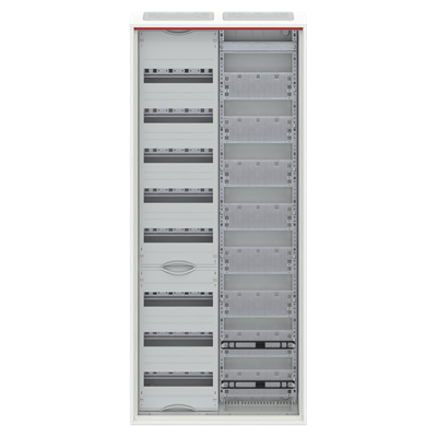 CA28VML Шкаф 96М навесной с медиапанелями IP30, 1250x550x160 с самозажимными клеммами N/PE и дверью с вент. отверстиями ComfortLine C 2CPX052215R9999