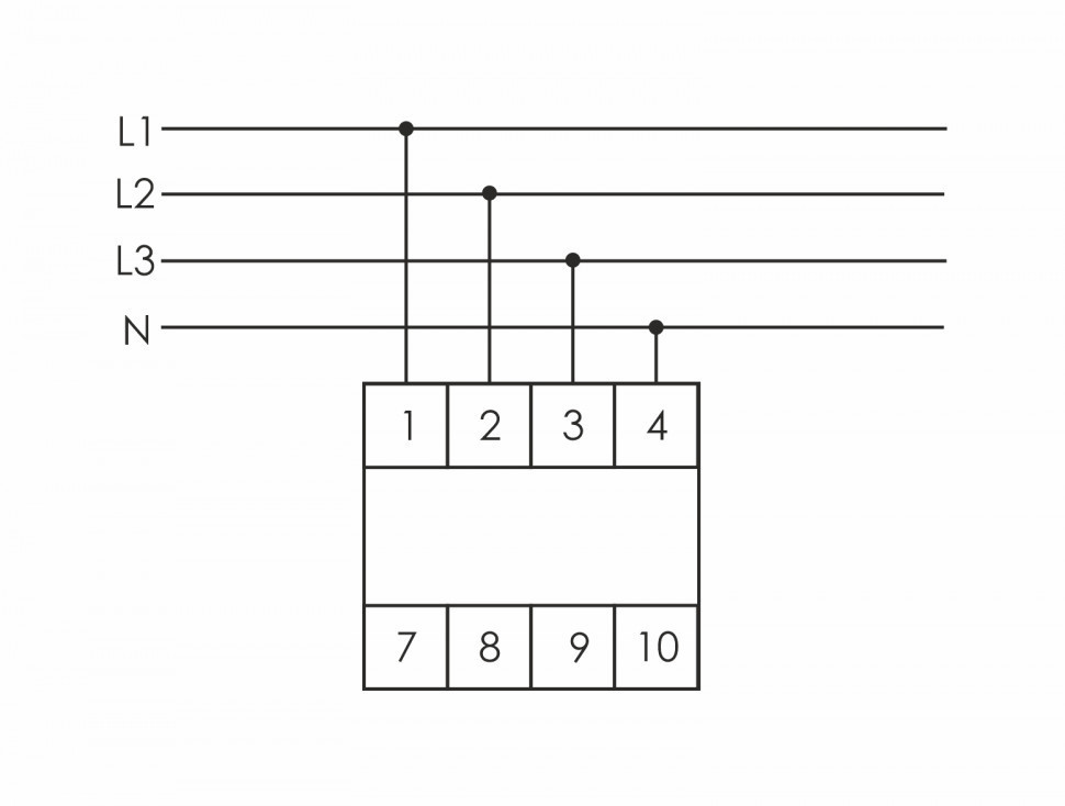 Указатель напряжения WN-723 для трёхфазной сети со светодиодной шкалой