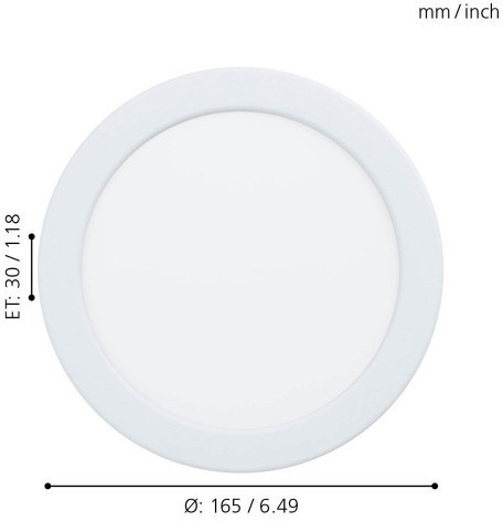 Встраиваемый светодиодный светильник Eglo Fueva 99133