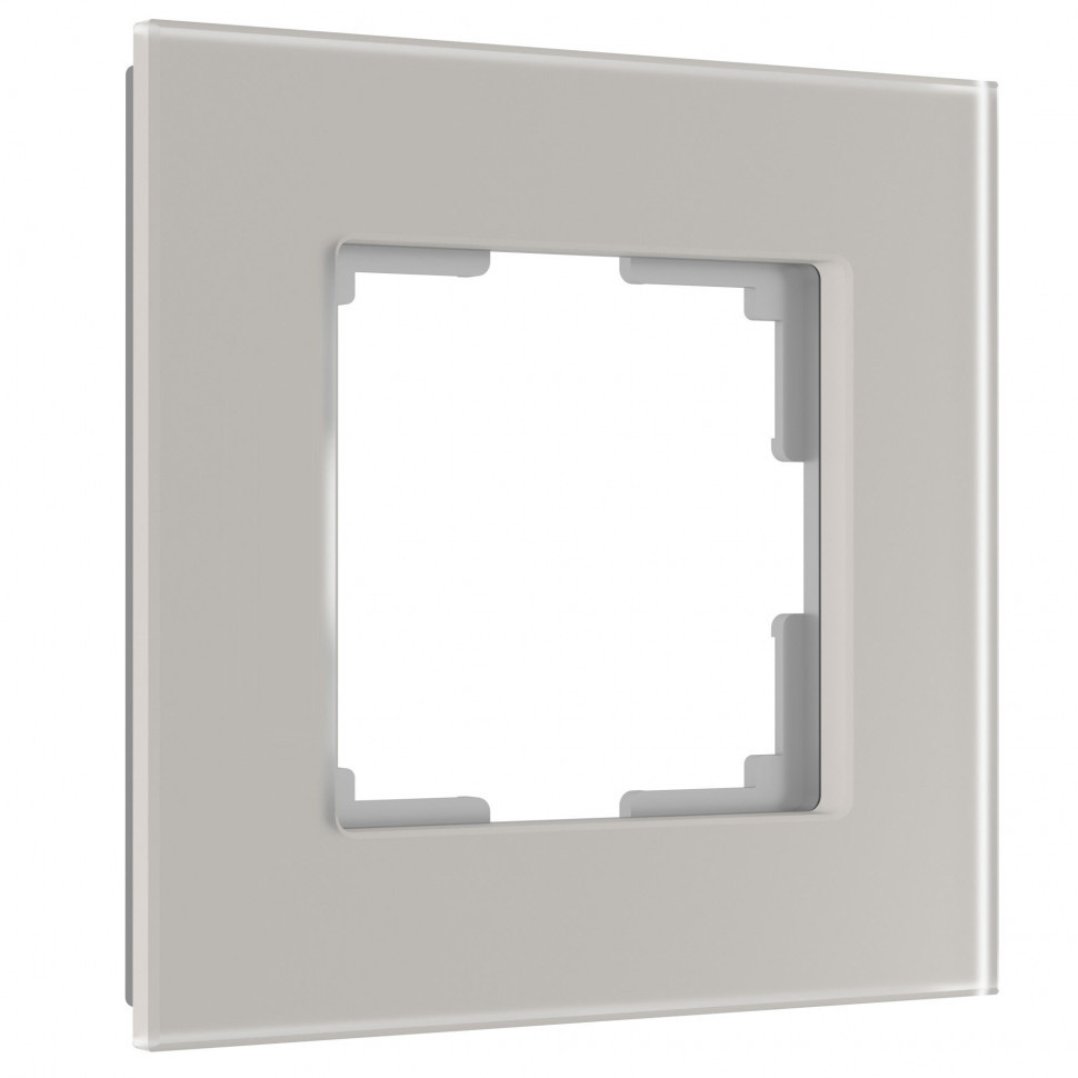 Рамка из стекла на 1 пост Senso дымчатый soft-touch W0013117