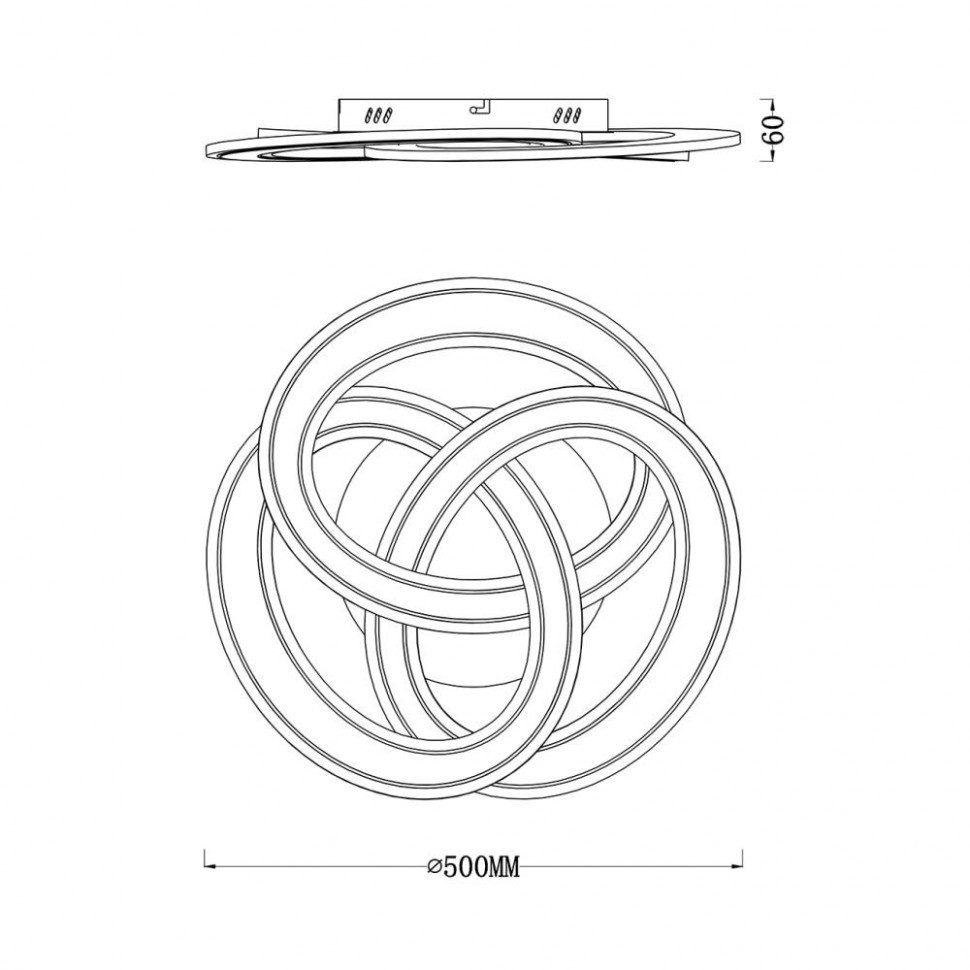 Потолочный светильник Escada Quant 10243/3LED
