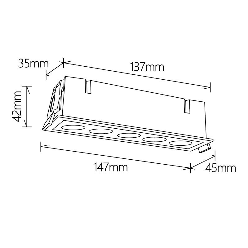Встраиваемый светильник Mantra Blau 9133