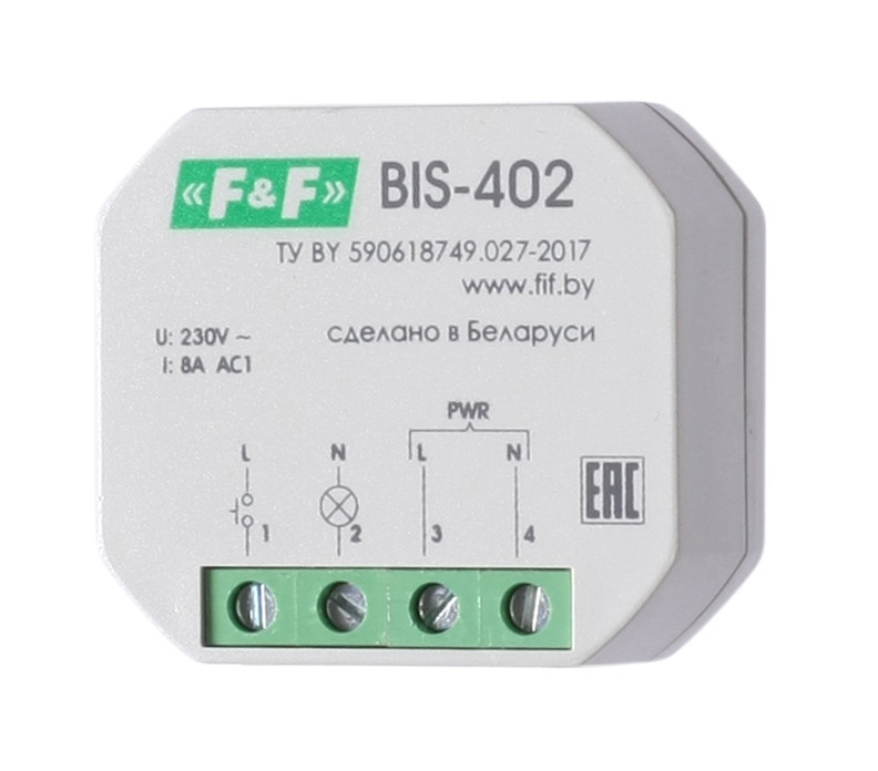 Реле импульсный (бистабильный) BIS-402 EA01.005.002 F&F