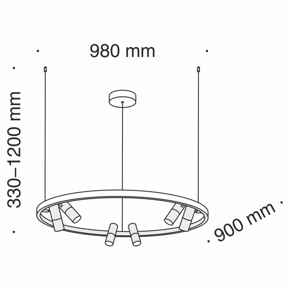 Подвесной светильник Maytoni MOD102PL-L42B