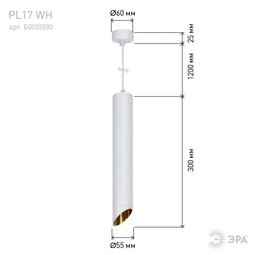 Подвесной светильник Эра PL 17 WH Б0055580