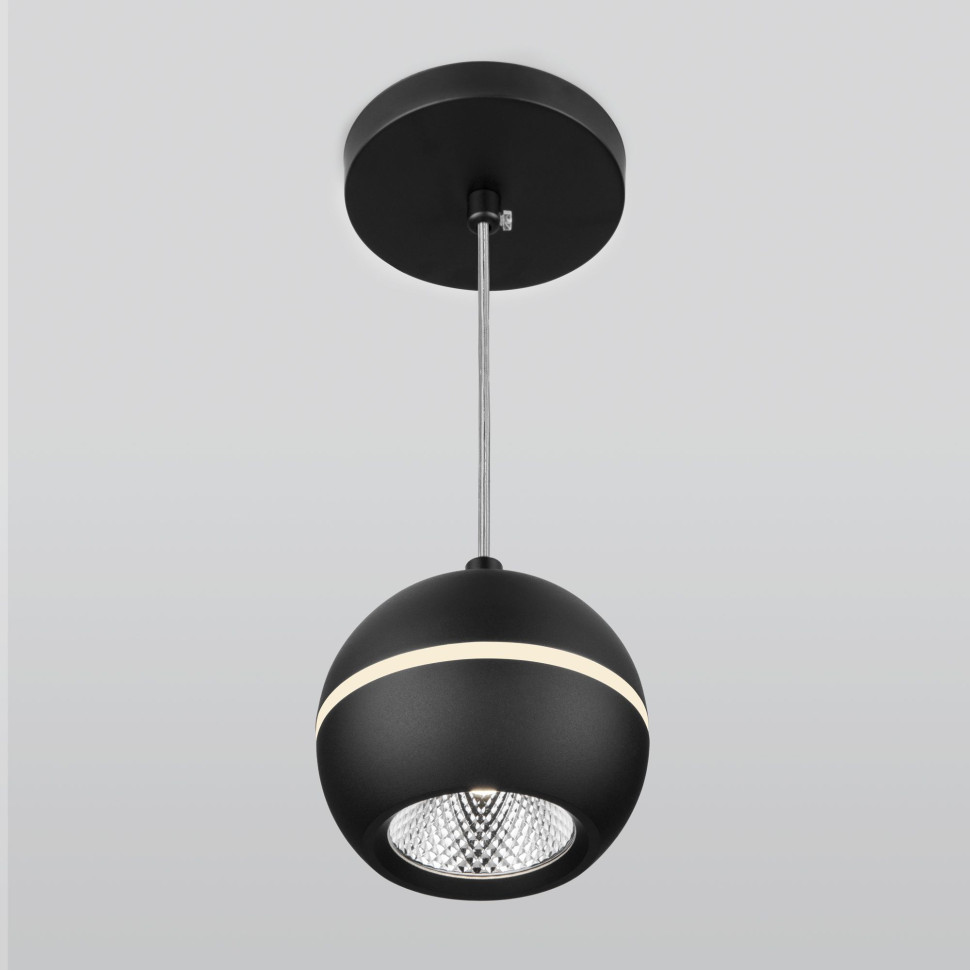 Подвесной светодиодный светильник DLS023 9W 4200K черный