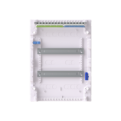 AK624E2 ABB Накладной шкаф на 24(28) модулей (с винтовыми клеммами N/PE) 2-рядный, IP30, без двери 2CPX032569R9999