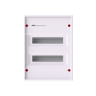 AK624E2 ABB Накладной шкаф на 24(28) модулей (с винтовыми клеммами N/PE) 2-рядный, IP30, без двери 2CPX032569R9999