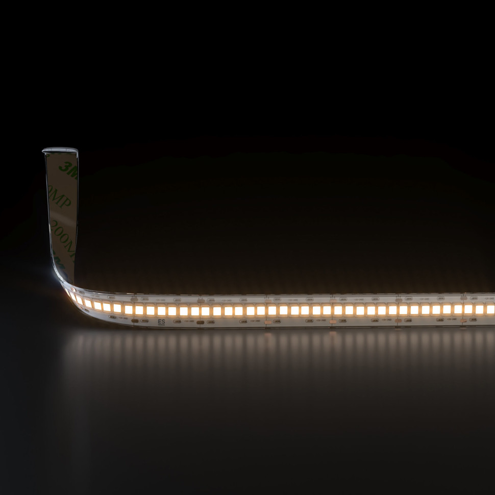 Светодиодная лента 12 В 16 Вт/м 240 Led/м 2835 IP65, теплый белый 3300K, 5 м Лента светодиодная 12V 16W 240Led 2835 IP65 тёплый белый, 5м