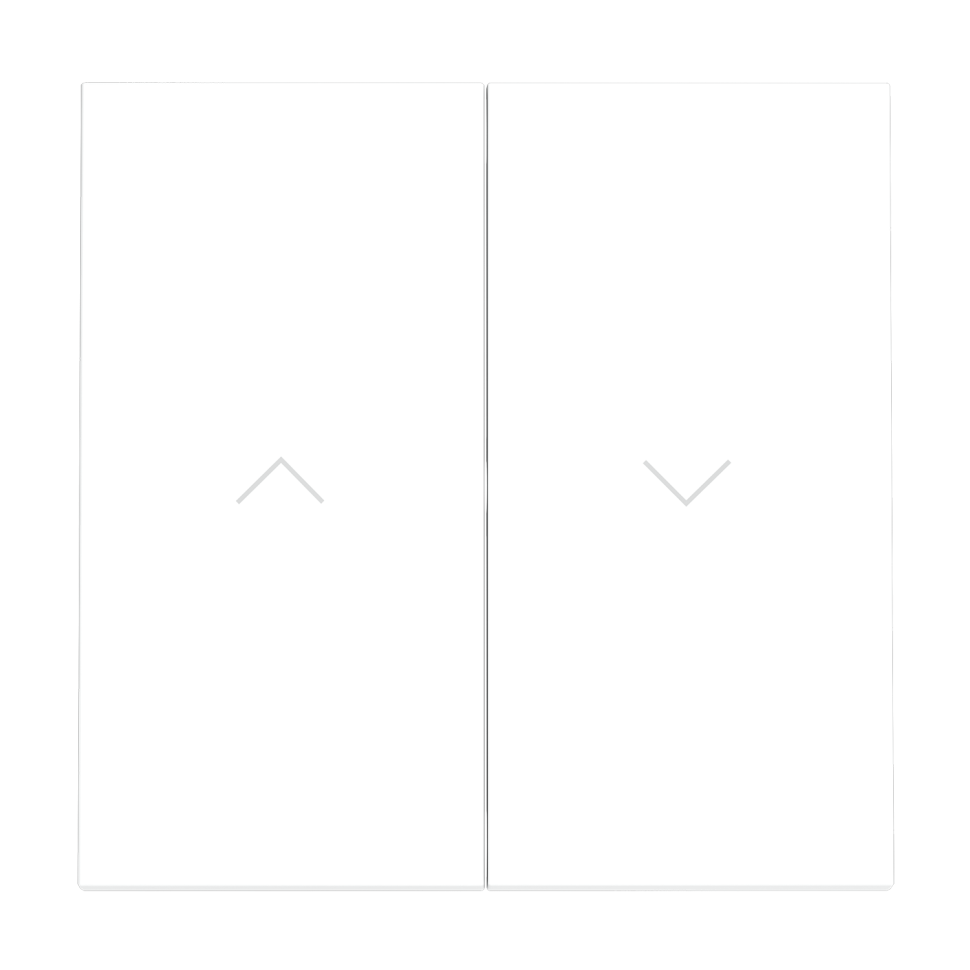 Клавиши для выключателя жалюзи, S70 (белый матовый)