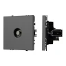 Розетка антенная SAT, IP-20.  NEO PLUS (cерый)  