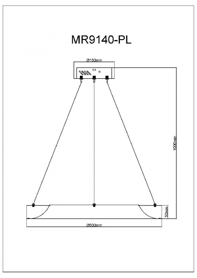 Подвесной светильник Myfar Elara MR9140-PL