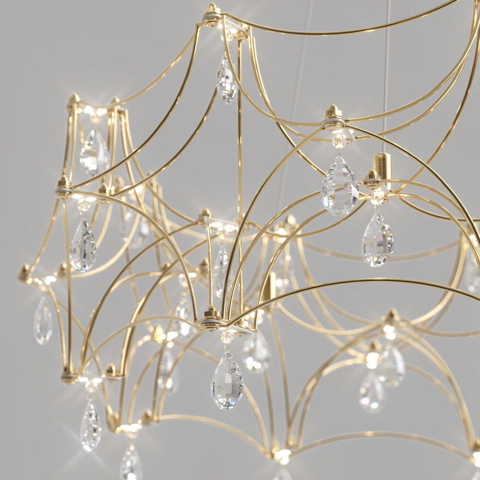 Подвесная светодиодная люстра с пультом управления 90401 LED