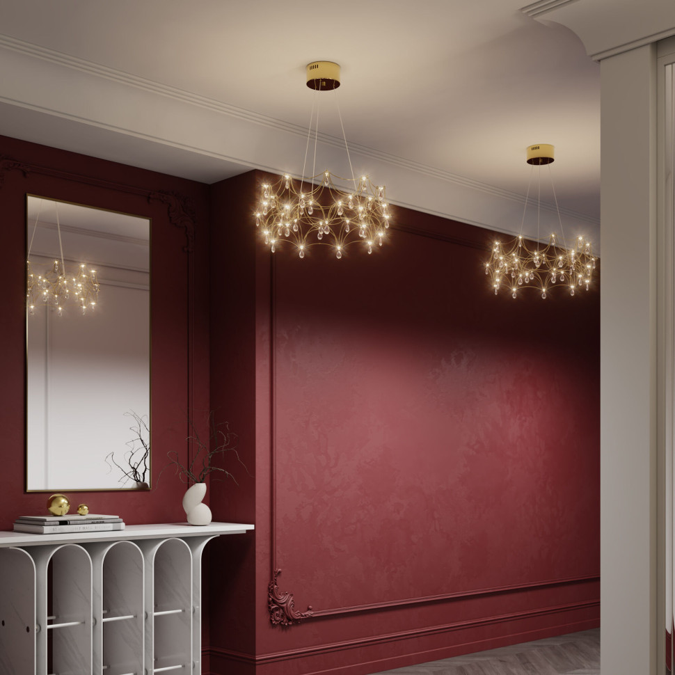 Подвесная светодиодная люстра с пультом управления 90401 LED