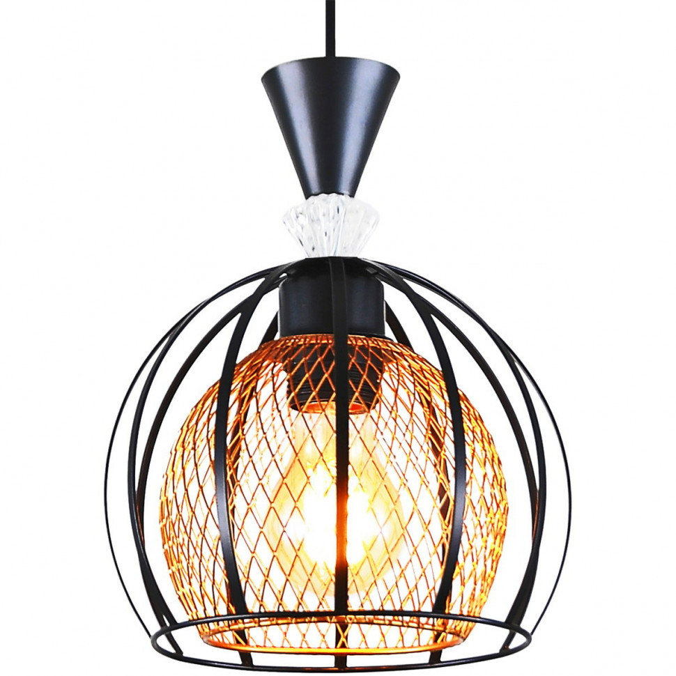 Подвесной светильник Reluce 03061-0.9-03 BK+GOLD