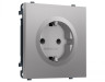 MS507010 Комплект механизма электрической розетки SIGMA Сталь матовый 50Hz 2P+E с/з с/ш 16A-250V QUANT PRO (SP5070, PR141)