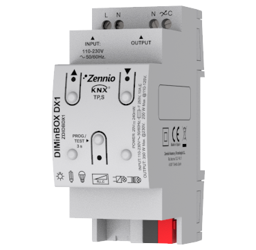 Диммер KNX универсальный, 1-канальный, 350W Zennio DIMinBOX DX1 ZDI-DBDX1