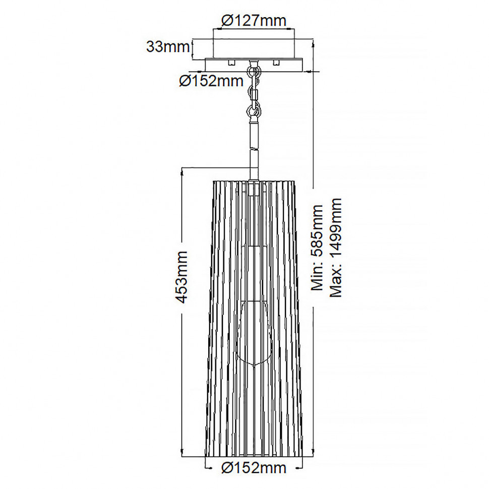 Подвесной светильник Kichler Linara QN-LINARA-P-BK