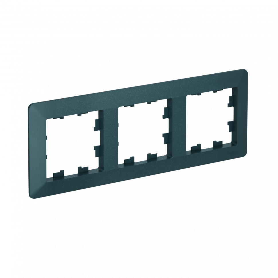 Рамка Systeme Electric AtlasDesign Air 3-ая, цвет изумруд, ATN220803