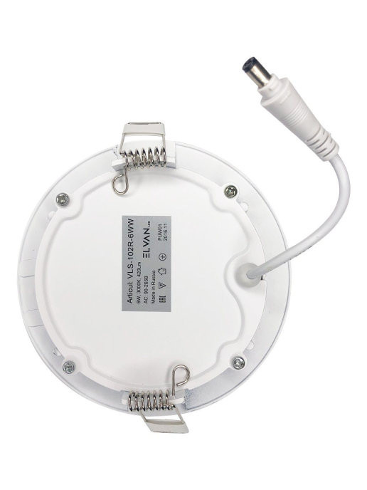 Встраиваемый светильник Elvan VLS-102R-6W-NH-Wh