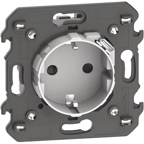 Розетка с USB зарядкой 2R+З/USB тип C ~250В 16А/=5В 1.5А автоматические клеммы