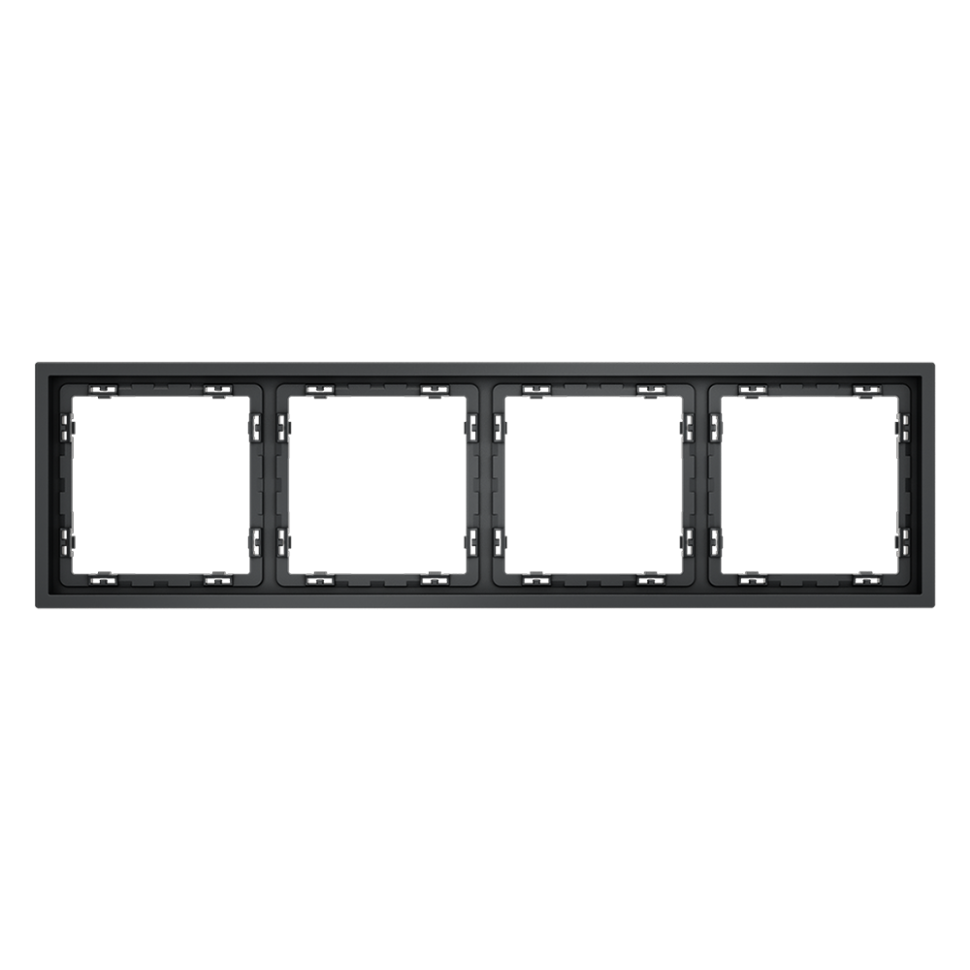 Рамка пластиковая VOLTUM S70 на 4 поста, (графит)