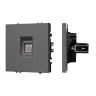 Розетка компьютерная 6 kat, IP-20.  NEO PLUS (cерый) 