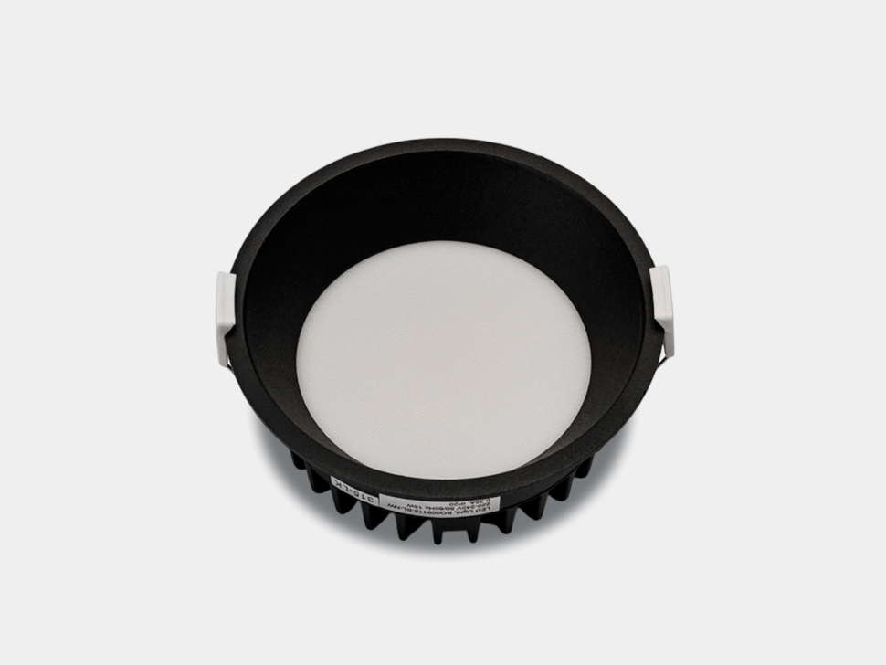  DesignLed Светильник светодиодный диммируемый потолочный встраиваемый , серия WL-BQ, Черный, 15Вт, IP44, Теплый белый (3000К), BQ009115-BL-WW