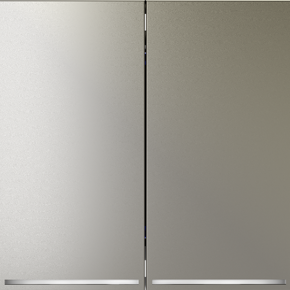 Проходной переключатель встраиваемый VOLTUM S70 двухклавишный с подсветкой 10А, (шелк)