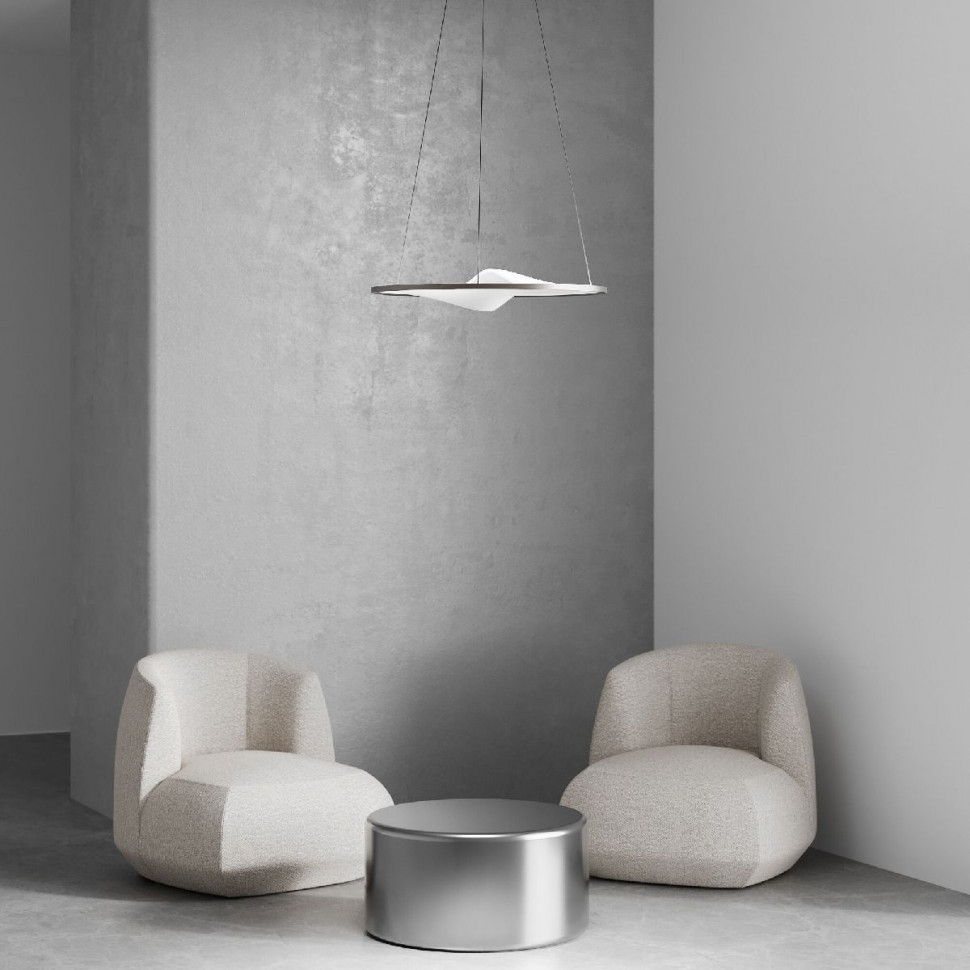 Подвесной светильник Eurosvet Occhio 40026/1 LED серый a069308