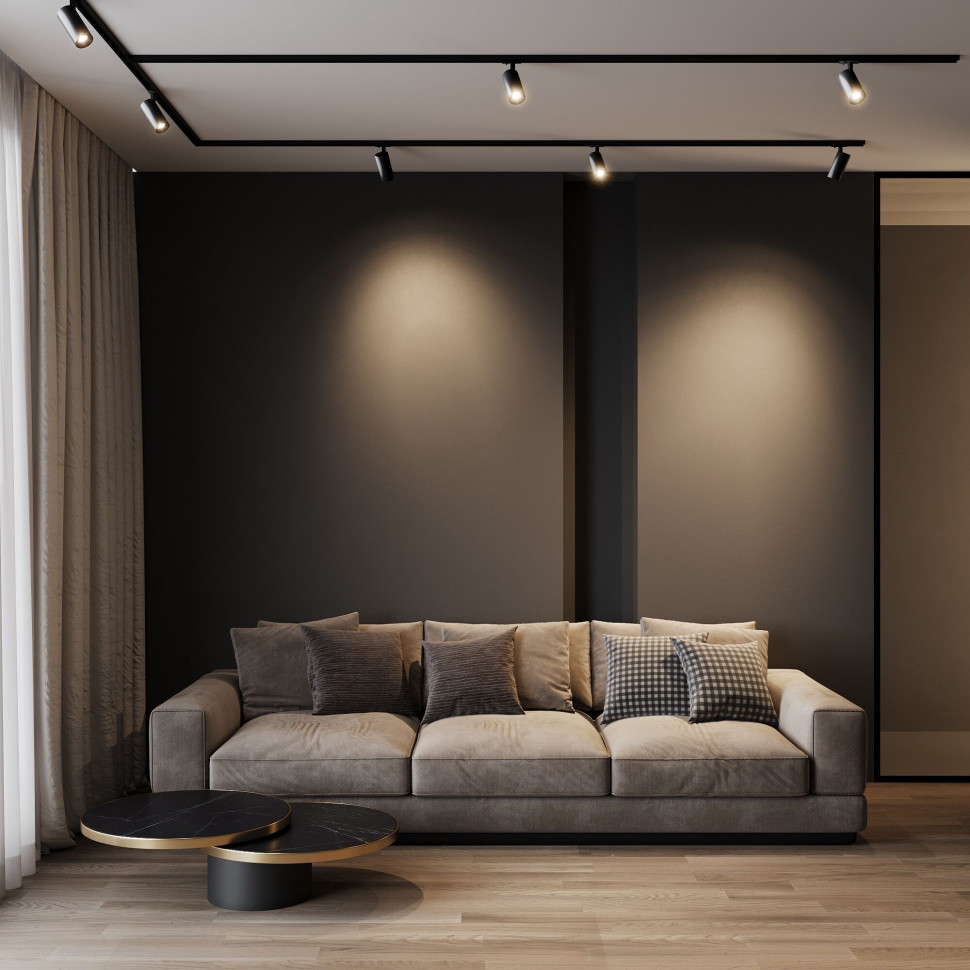 Basic System Comel Трековый поворотный светильник 10W 4200K черный 85210/01