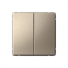 Переключатель двухклавишный Schneider Electric Art Gallery Шампань GAL000565