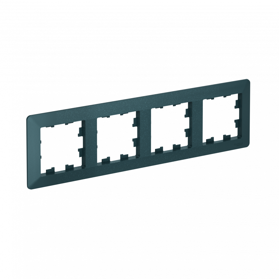Рамка Systeme Electric AtlasDesign Air 4-ая, цвет изумруд, ATN220804