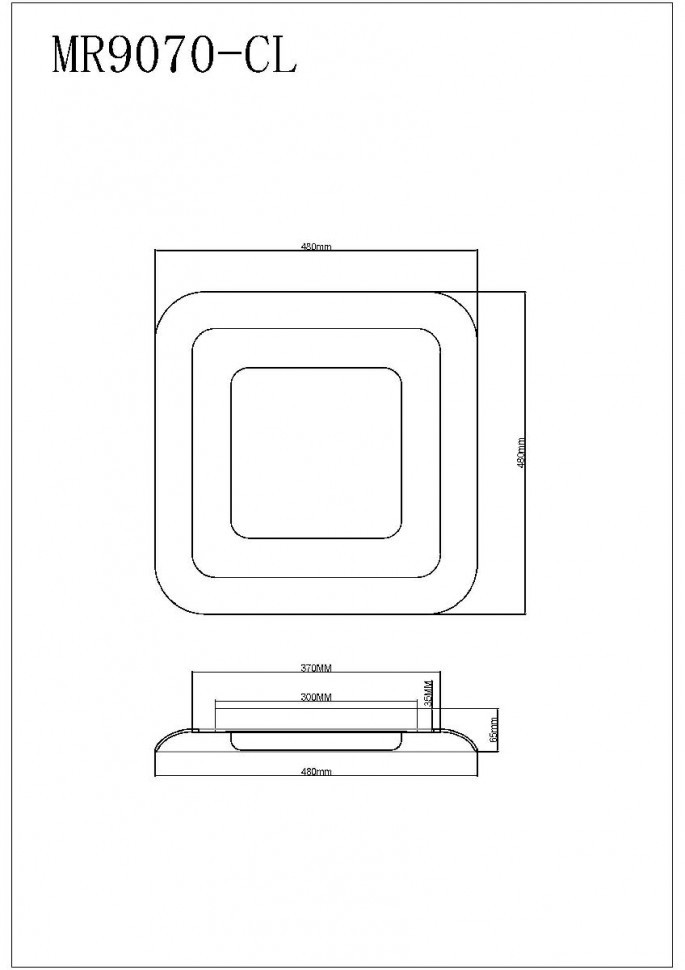 Потолочный светильник Myfar Sao MR9070-CL