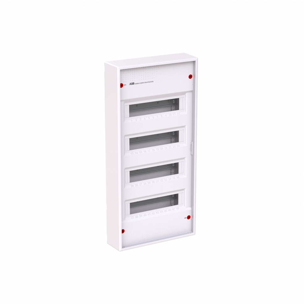AK648E3 ABB Накладной шкаф на 48(56) модулей (с винтовыми клеммами N/PE) 4-рядный, IP30, без двери 2CPX032571R9999
