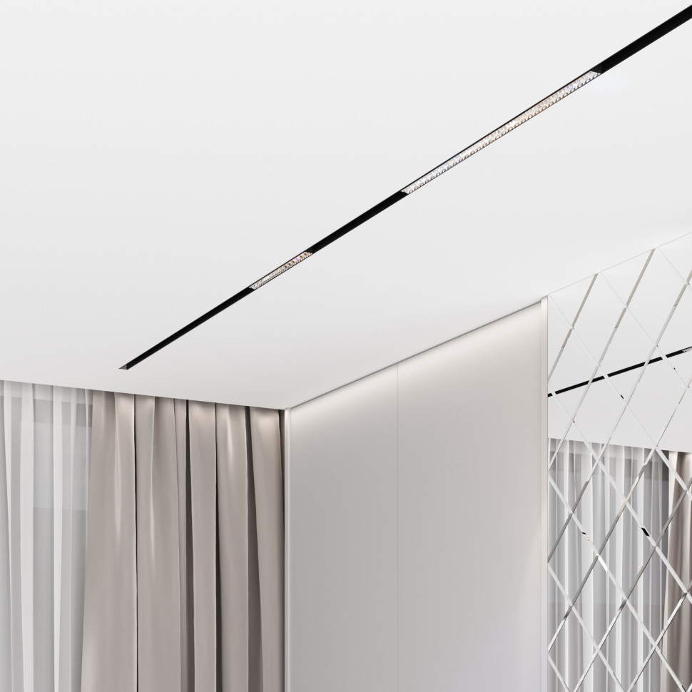 Slim Magnetic Трековый светильник 10W 4000K черный 85530/01