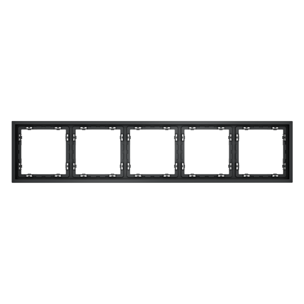 Рамка пластиковая VOLTUM S70 на 5 постов, (графит)