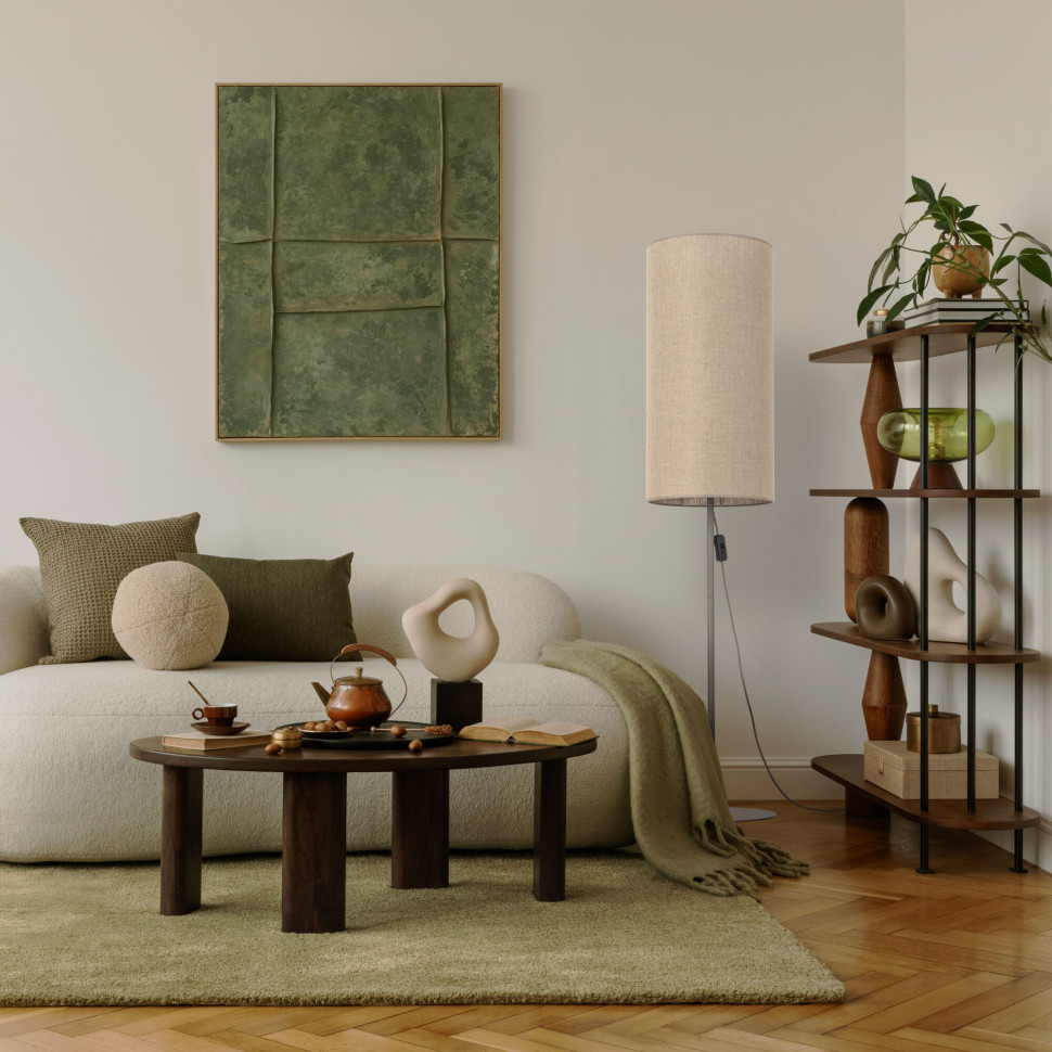 Напольный светильник с тканевым плафоном 16197 Fieno