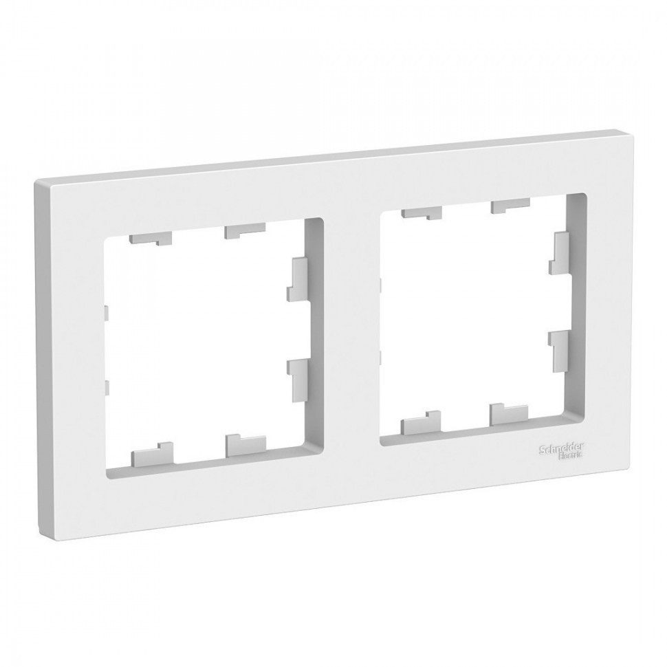 Рамка Systeme Electric Atlas Design 2 поста белая ATN000102 