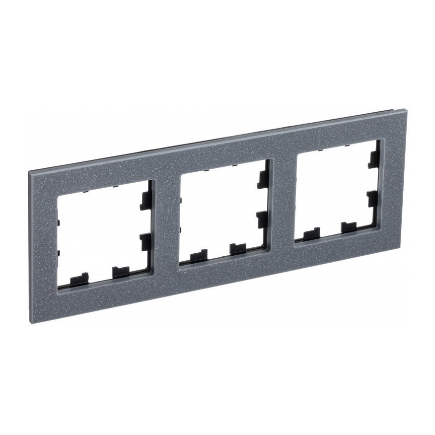 Рамка Systeme Electric Atlas Design Nature на 3 поста, айс грей ATN343203