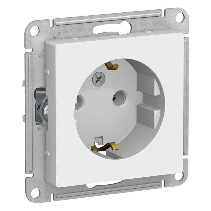 Розетка силовая Systeme Electric Atlas Design белая ATN000143