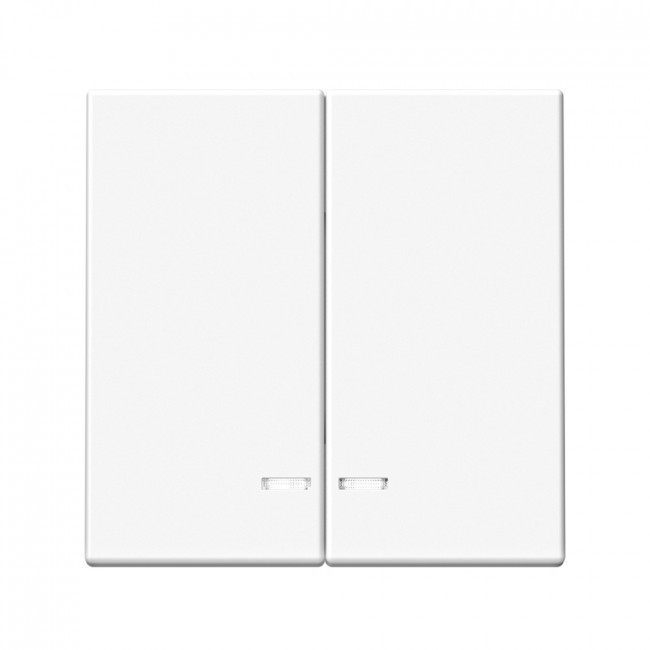 Выключатель двухклавишный Schneider Electric Art Gallery с подсветкой, Лотос GAL001353