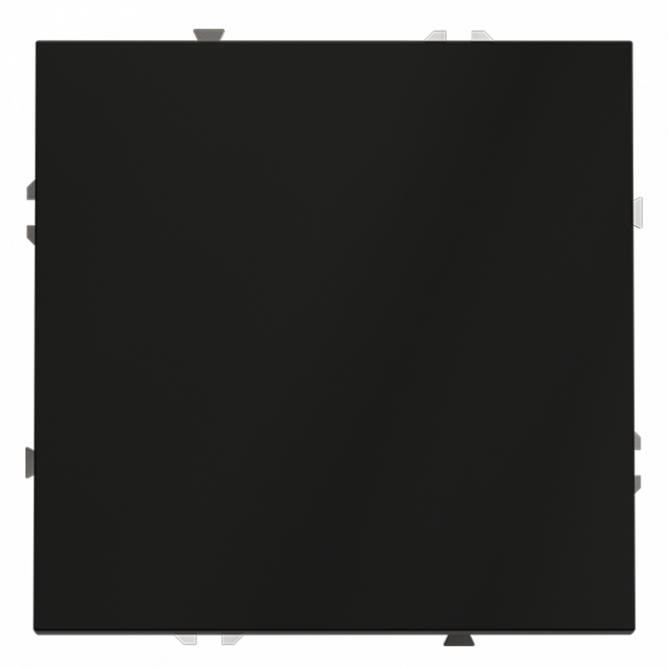 Проходной переключатель встраиваемый VOLTUM S70 одноклавишный 10А, (черный матовый) VLS010308