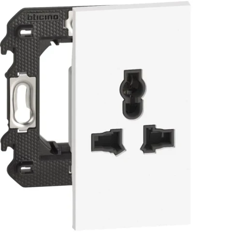 Розетка "мультистандарт" 2 модуля,белый Living Now K4139+KW59 