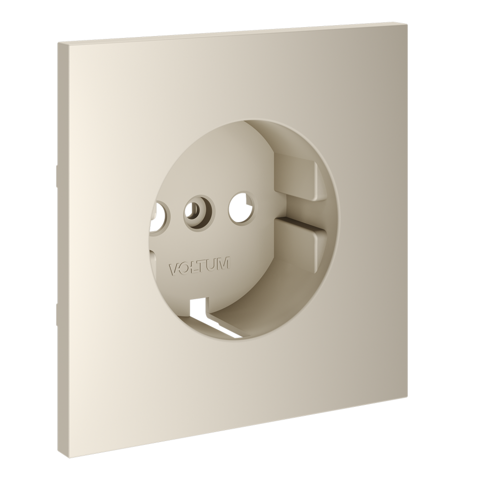 Накладка для розетки с заземлением, S70 (кашемир)